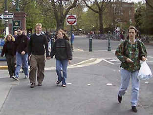 Students Cross Kincaid 