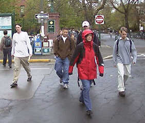 Students Crossing